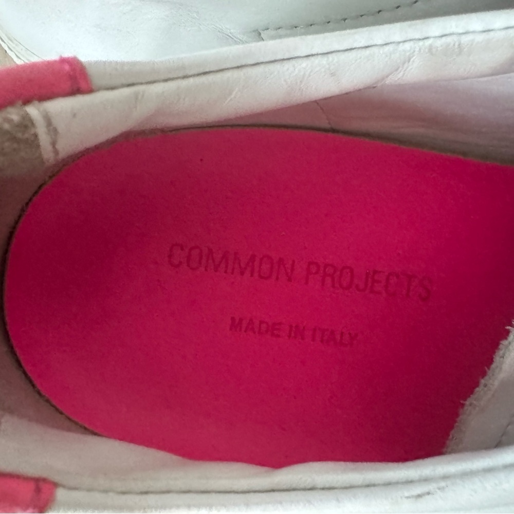 COMMON PROJECTS Retro Low Top Sneaker White/Pink 43 - Picture 5 of 7